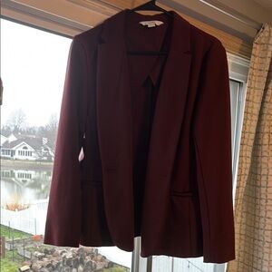 Women's Burgundy Blazer